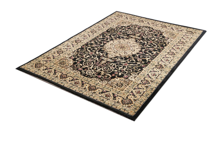 Lavish Traditional Collection 600 Black, [cheapest rugs online], [au rugs], [rugs australia]