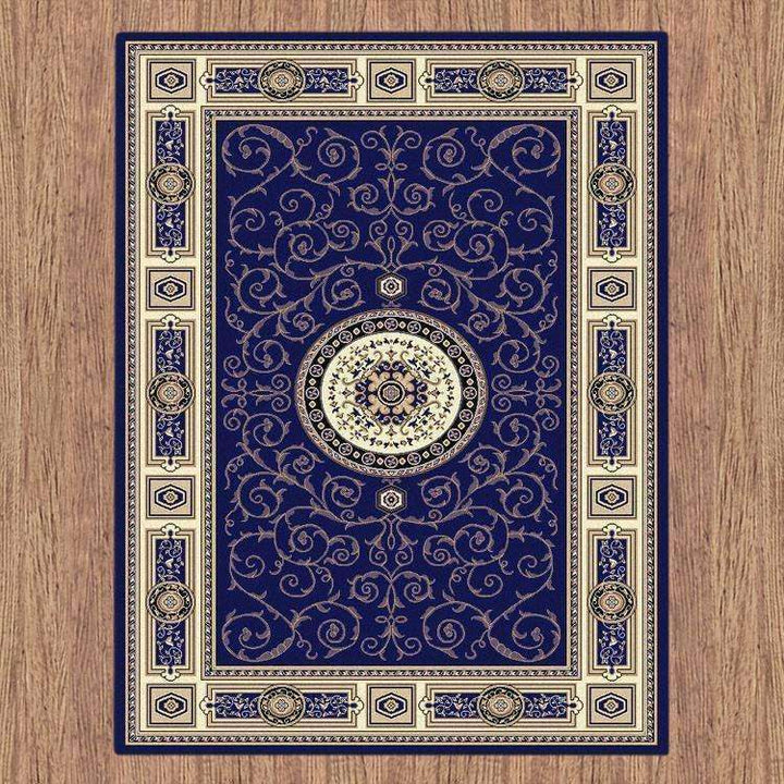 Mystique Traditional 7647 Dark Blue Rug, [cheapest rugs online], [au rugs], [rugs australia]