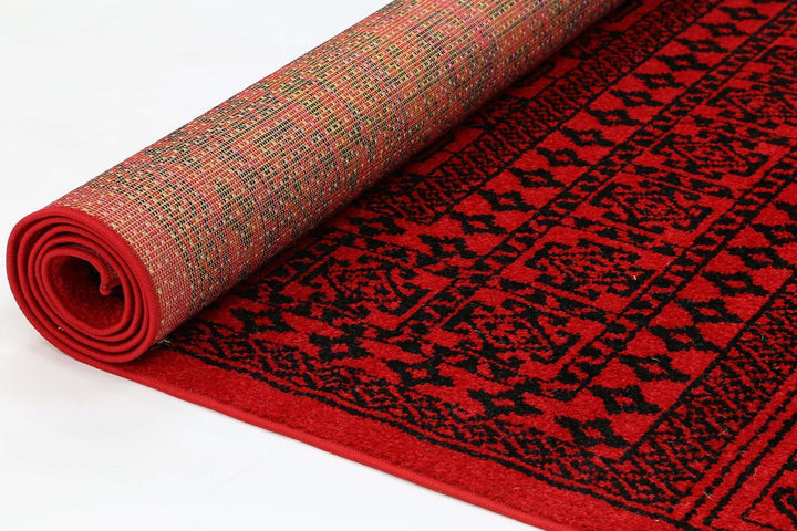Nadia Traditional Afghan Red Rug, [cheapest rugs online], [au rugs], [rugs australia]