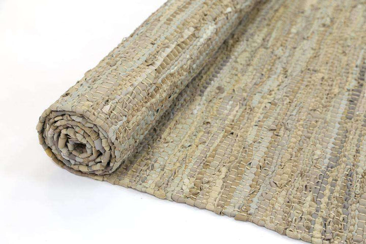 Nordic Modern Sage Leather Runner Rug, [cheapest rugs online], [au rugs], [rugs australia]