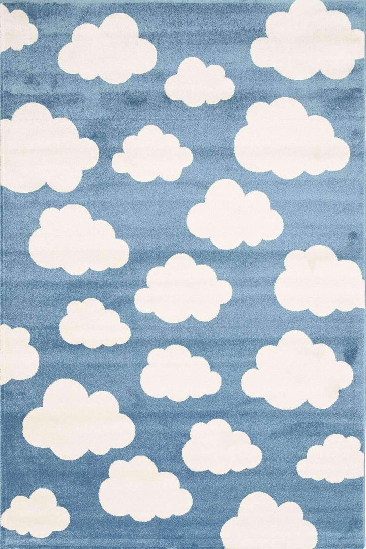 Paddington Blue and White Cloud Kids Rug, [cheapest rugs online], [au rugs], [rugs australia]